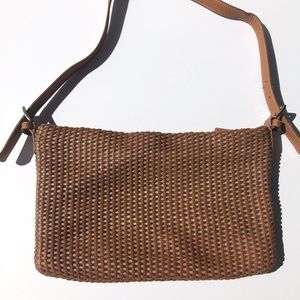 TIGNANELLO   Genuine Leather Braided Shoulders Bag